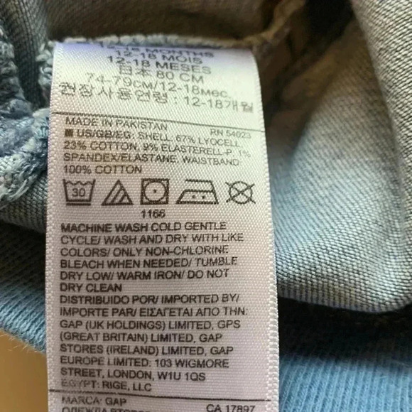 Five for 25 babyGap, soft jeans with an elastic waist band - Picture 5 of 6